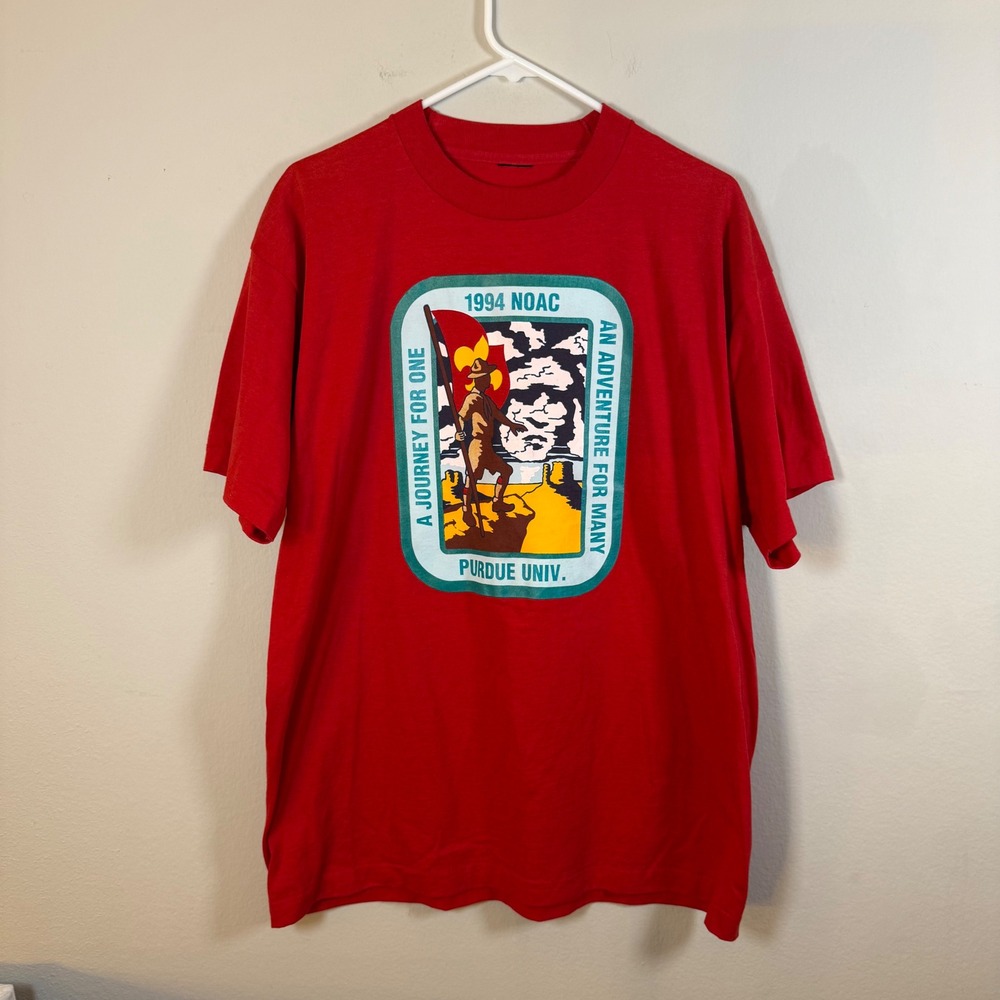 Purdue Univ 1994 NOAC An Adventure For Many Red T‎ Shirt Mens
